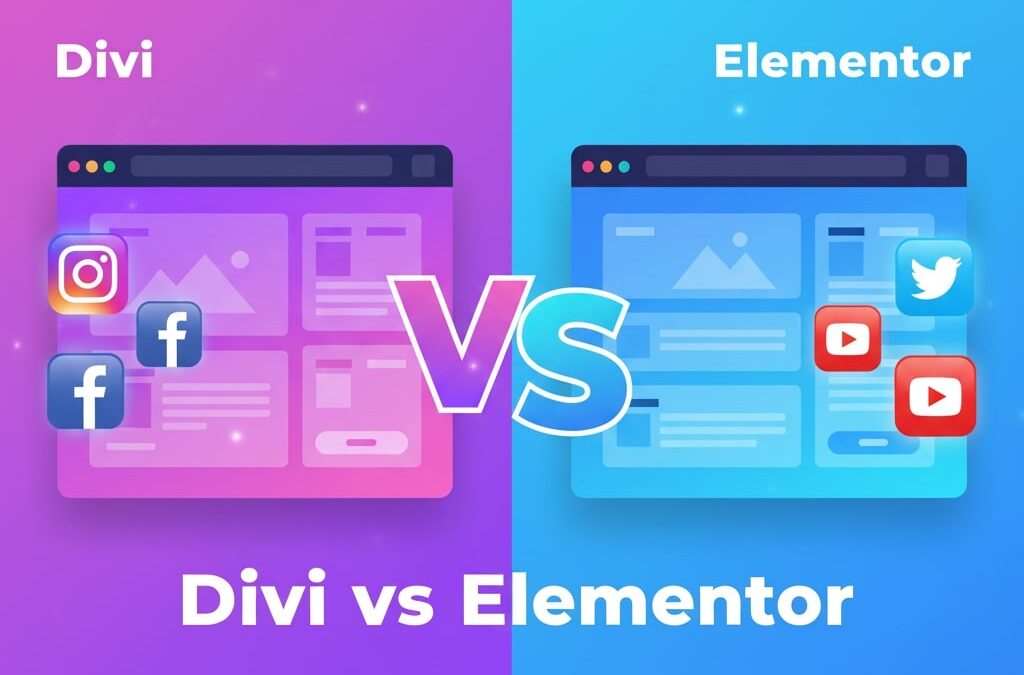 Divi vs Elementor: Which Page Builder Works Best with Social Media Plugins?